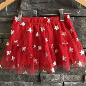 Circo Red Tulle Mini Skirt Stars 2T Patriotic USA‎ Valentines Christmas Ballet